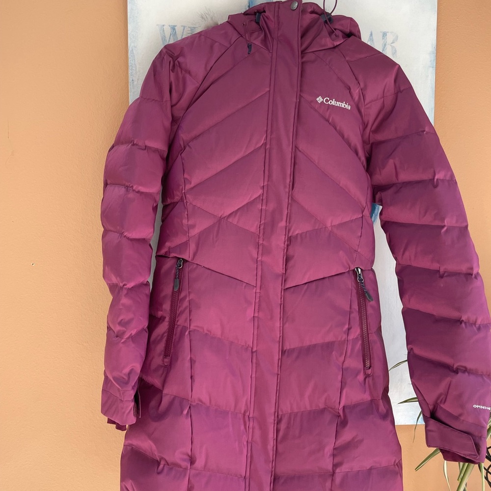 Columbia Purple Puffer Jacket